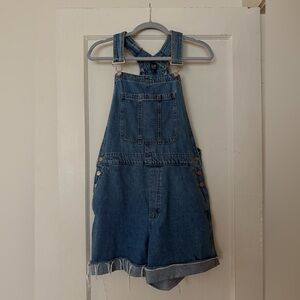Gap short overalls, cut offs
